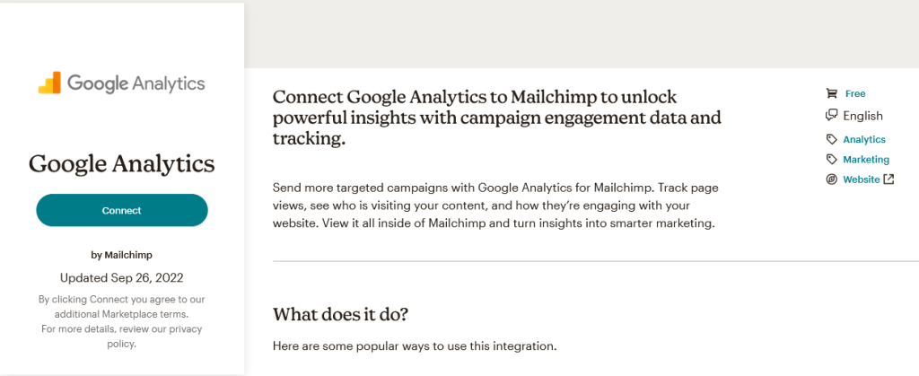 Mailchimp Google Analytics - sageinweb.com